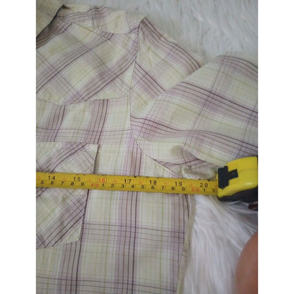 Vintage Rockies Women's Western shirt Red Plaid Size M Button Up Long Sleeve - Picture 4 of 9
